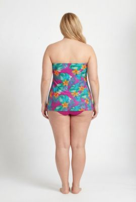 Women's Flyaway Bandeau Tankini Top