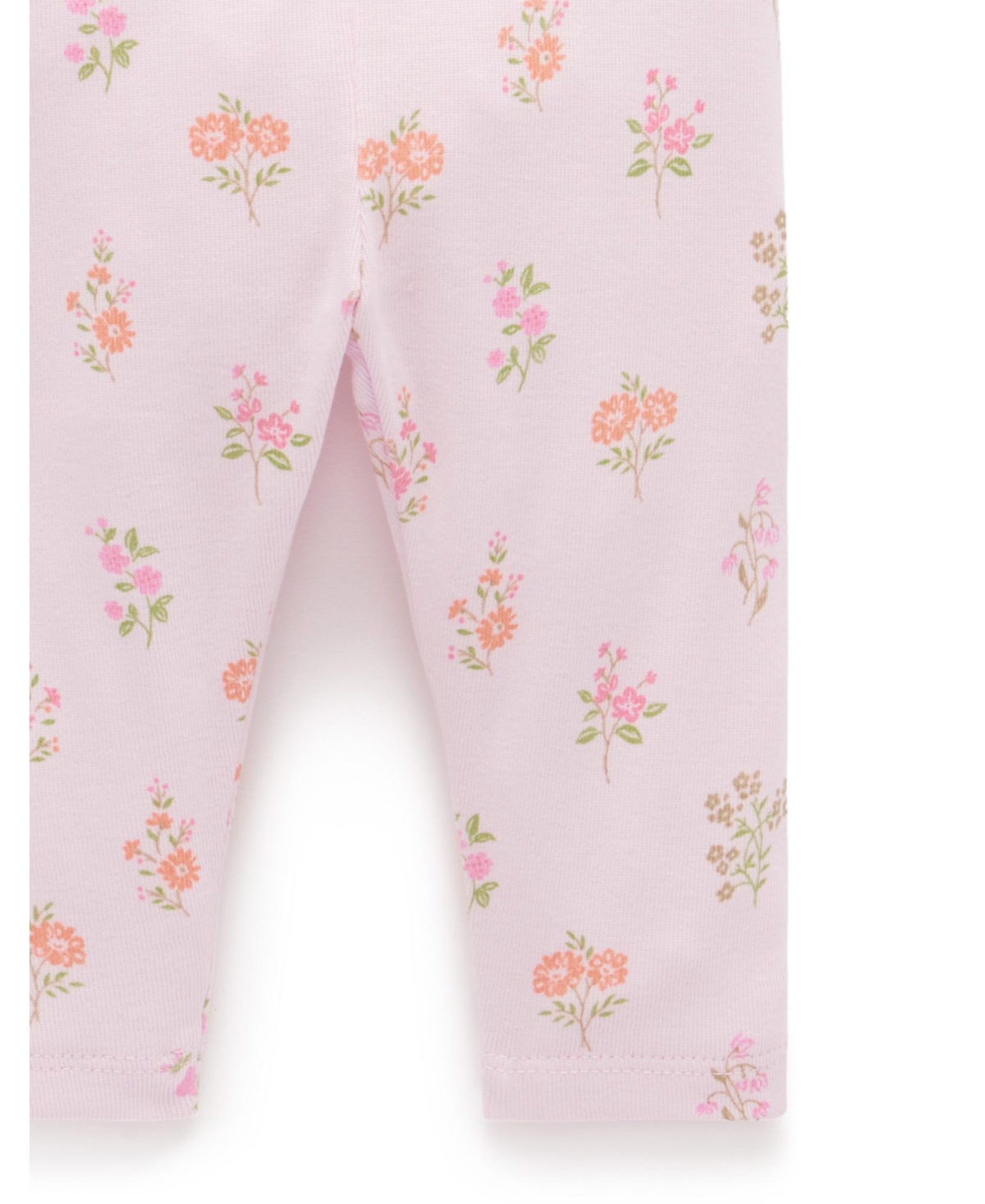 Purebaby Baby Girls Bodysuit, Leggings and Bib 3 Piece Gift Set