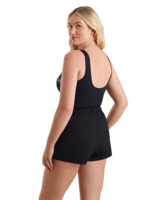 Женский цельный купальник с круглым вырезом ShapeSolver Sport от Mimi Flamingo