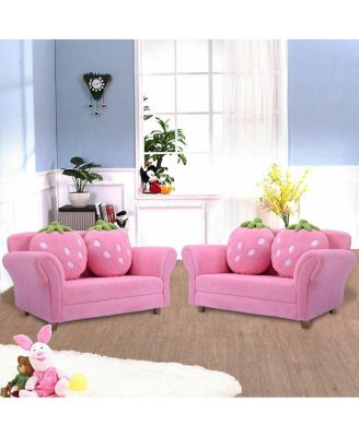 Kids Strawberry Armrest Chair Sofa