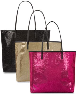 glitter tote bag