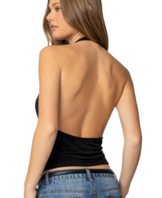 Модный женский топ на бретелях с капюшоном Rhia Cowl Neck