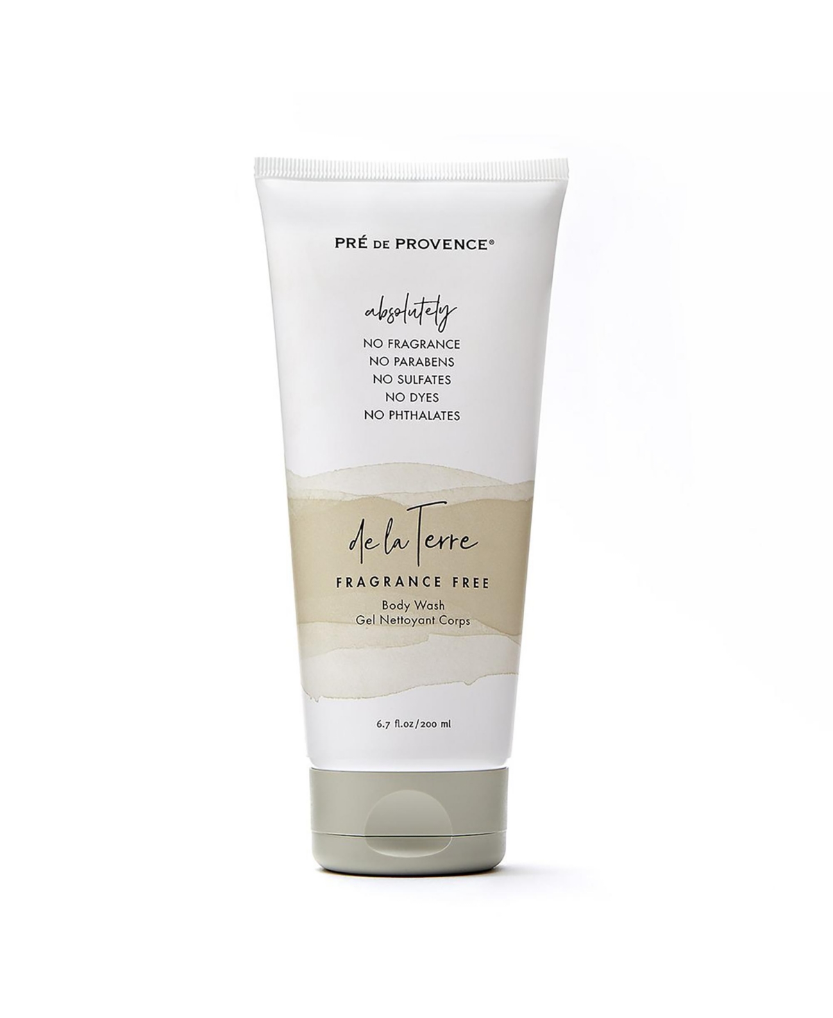 Pre de Provence de la Terre Unscented Body Wash 200ml, 200 Ml, Unscented - Unscented