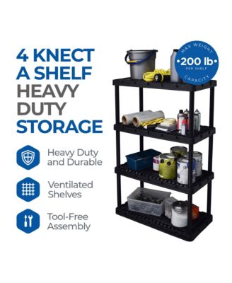 XL 4 Shelves Knect-A-Shelf Ventilated Heavy Duty Shelving Unit