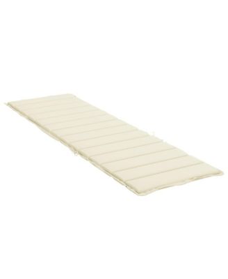 Sun Lounger Cushion Cream 78.7"x23.6"x1.2" Oxford Fabric