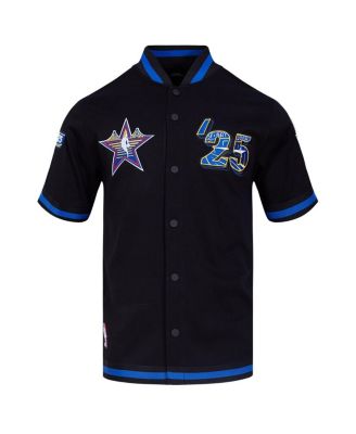 Мужская и женская черная куртка Pro Standard для игры всех звезд НБА 2025 года, полностью застегивающаяся на молнию.