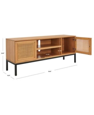 Zadie 1 Shelf Rattan Media Stand