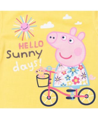 Toddler Girls Peplum T-Shirt and Shorts Outfit Set