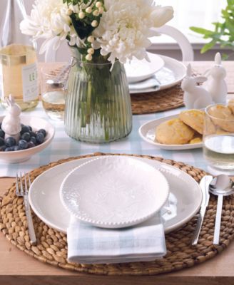 Egg Relief Plate, Set of 4