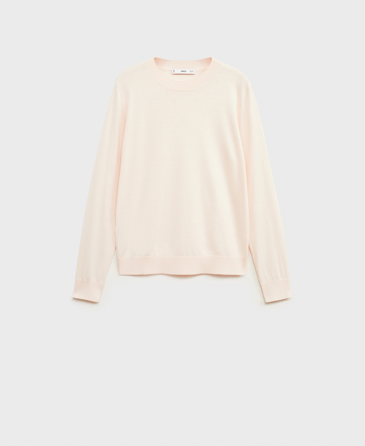 Mango Women's Silk Blend Knitted Sweater In Pale Pink