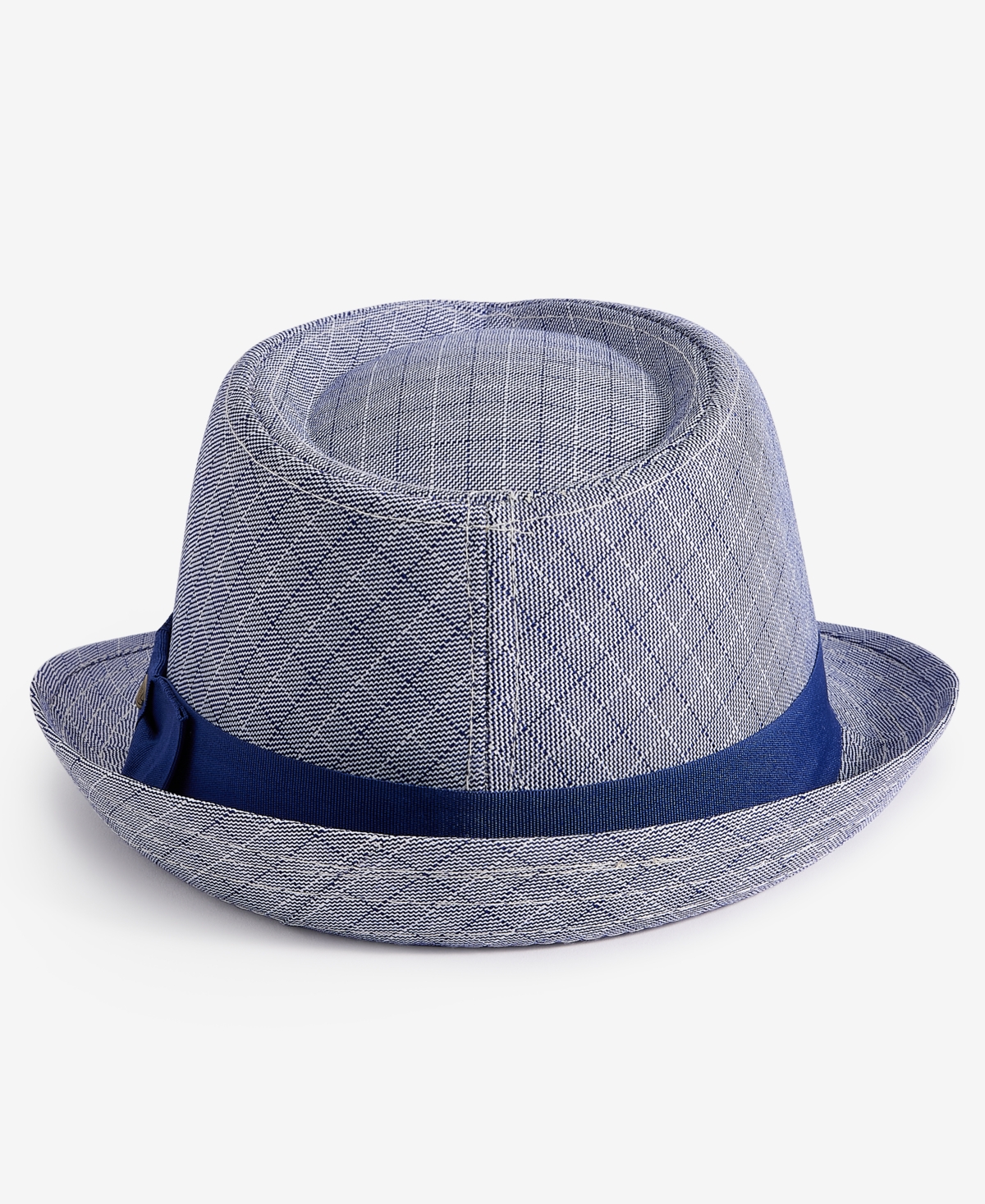 Dorfman Pacific Men's Tattersall Plaid Fedora Hat In Navy