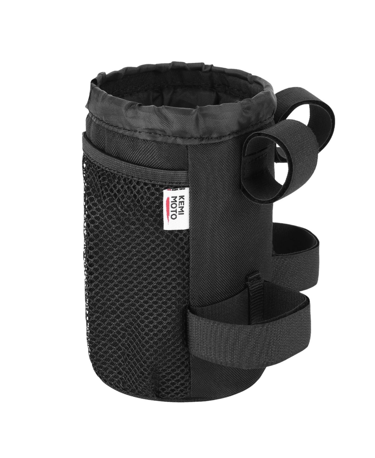 Large Bike Cup Holder, Bicycle Water Bottle Holder for Bike Handlebar, Bike Drink Holder with Mesh Pockets Phone Bag, Compatible with Road Bi