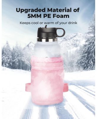 Держатель для велосипедного стакана KEMIMOTO, Розовый держатель для велосипедной бутылки с водой на руль велосипеда, Держатель для велосипедных напитков с сетчатыми карманами, Сумка для телефона, Совместимый с дорожным велосипедом MTB, электронным велосип