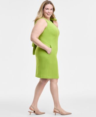 Многослойное платье-футляр без рукавов Kasper Plus Size