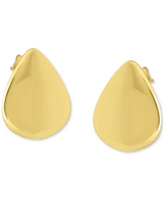 Tear-Shape Drop Earrings in Sterling Silver or 18k Gold Over Sterling Silver, Exclusively at Macy's 