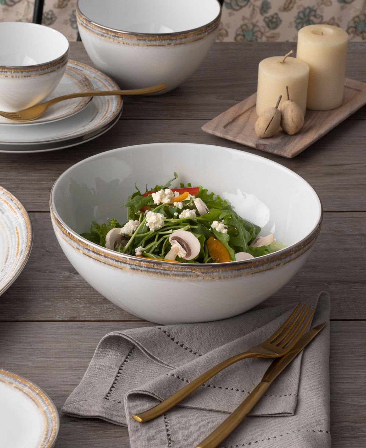 Noritake Raylan Porcelain Vegetable Bowl, 68-oz. In White