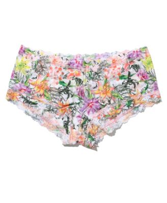 Women's Printed Signature Lace Boyshort