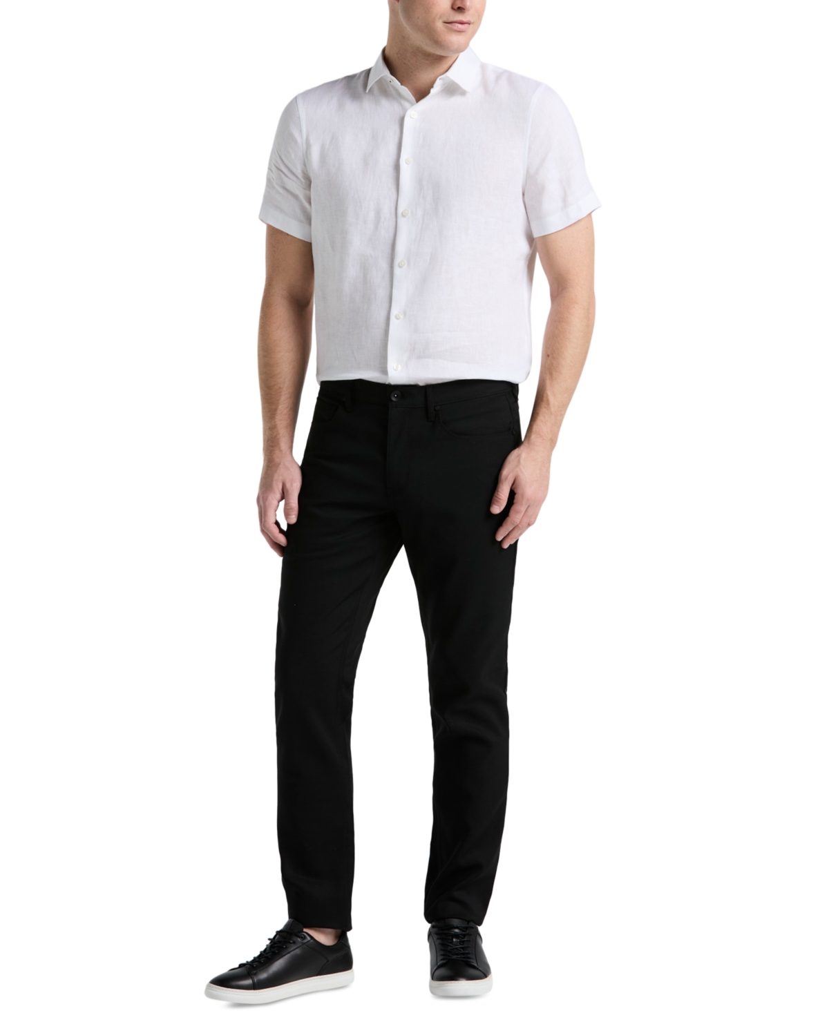 Men's Double-Weave Slim-Fit 5-Pocket Pants - Blue Mirage