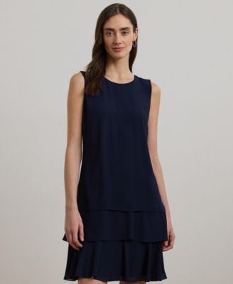 Women's Crinkle Georgette Shift Dress 