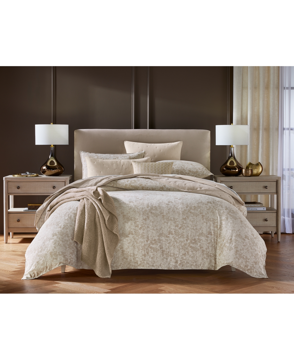 HOTEL COLLECTION FOGLIA COMFORTER SET, FULL/QUEEN, EXCLUSIVELY AT MACY'S 