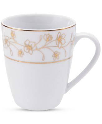 Metallic Floral Gold 32-Pc. Dinnerware Set, Service for 8