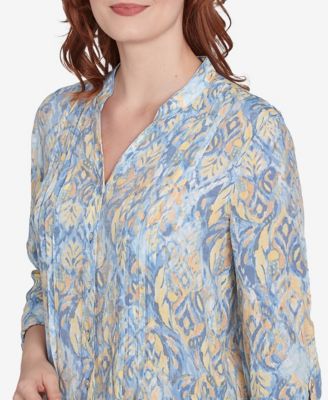 Топ с воротником-стойкой 