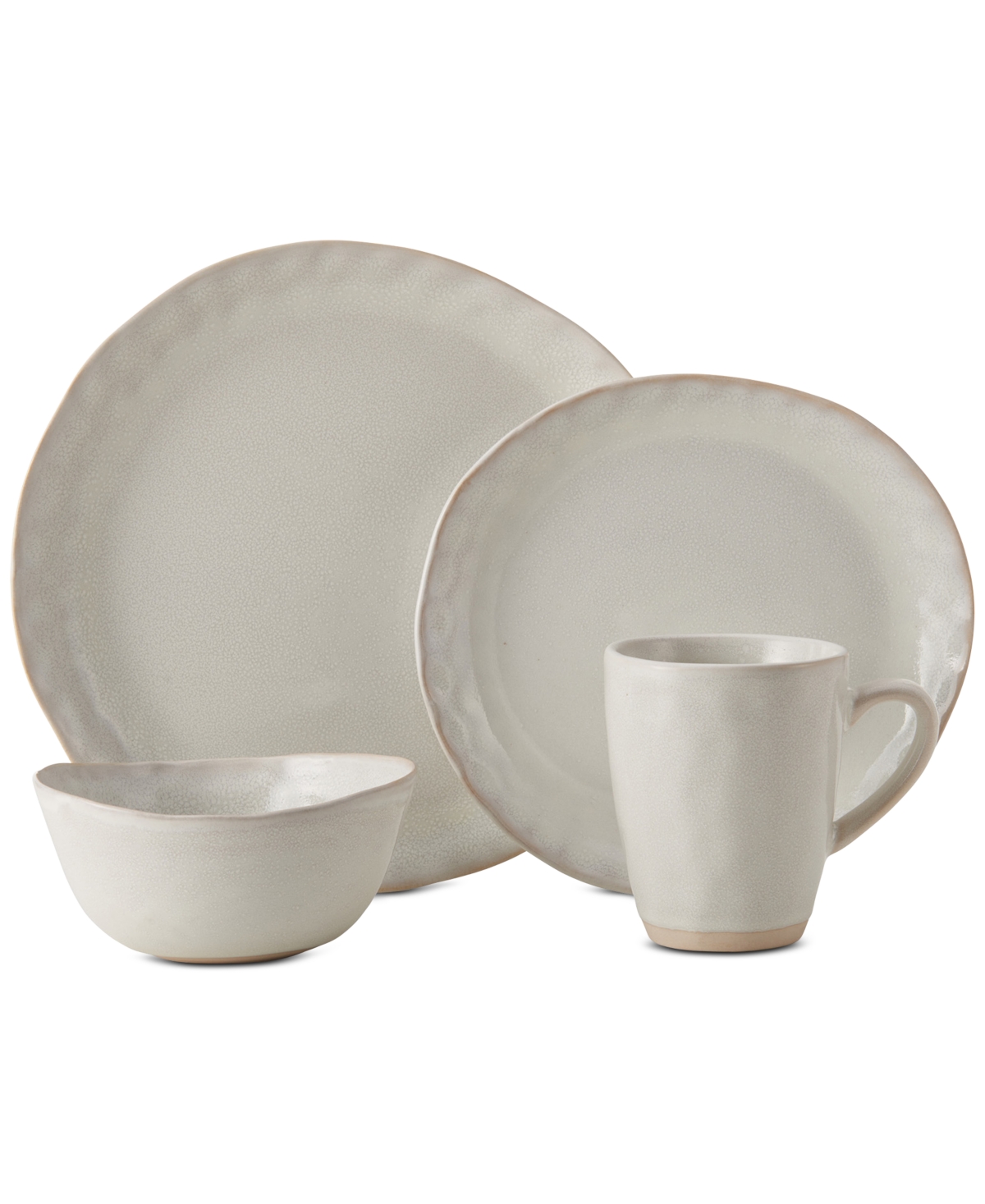 Cora 16-Pc. Dinnerware Set, Service for 4 - White