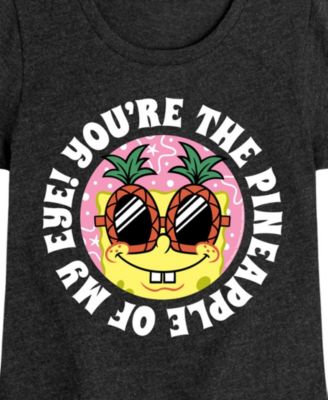 Big Girls Pineapple Of My Eyes Graphic Short Sleeve T-Shirt