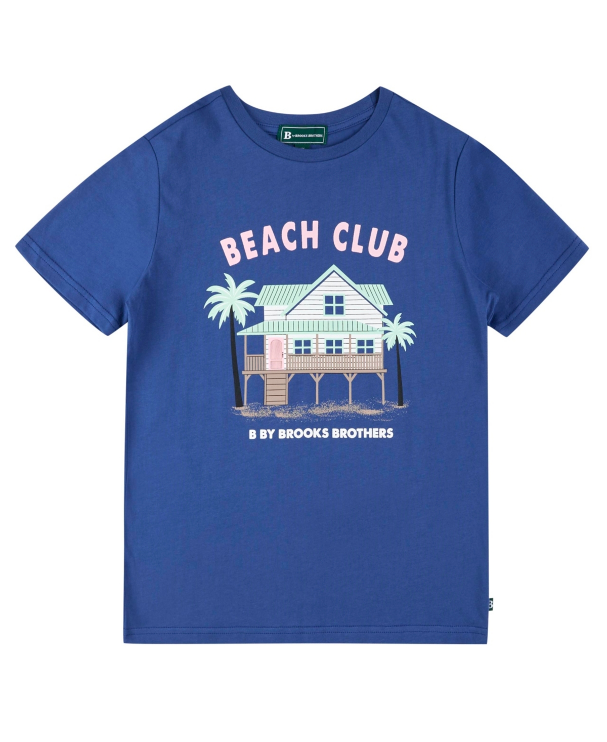 Brooks Brothers Kids' Big Boys Beach Club Graphic T-shirt In Blue