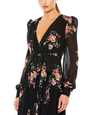 MAC DUGGAL フローラル刺繍入り イリュージョンスリーブ ドレス 0400020877210_MIST?wid=600&hei