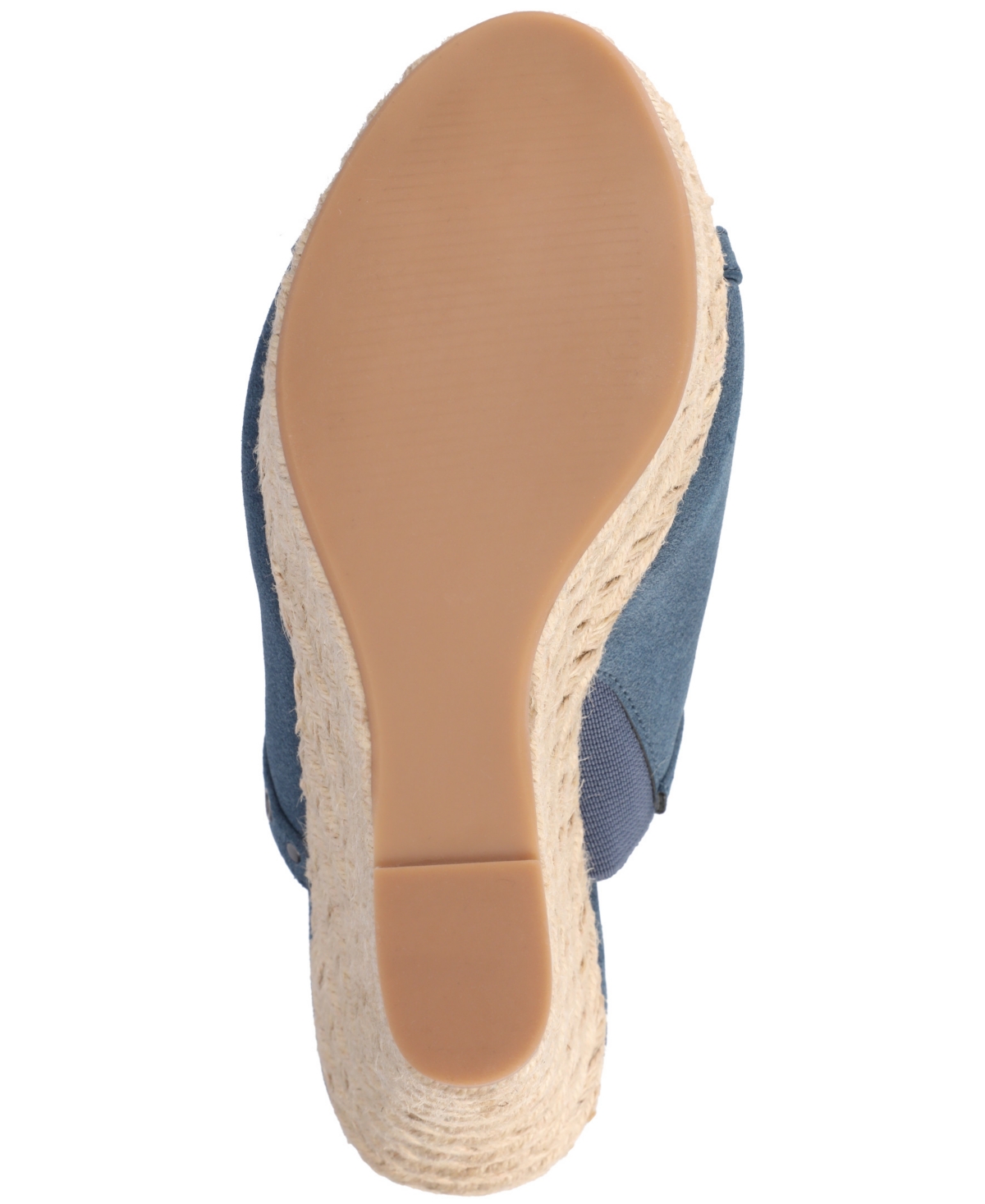 Shop Journee Collection Women's Yari Platform Espadrille Wedge Sandals In Navy