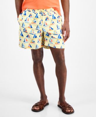 Club Room - Men's Sail Boat 7" Swim Trunks