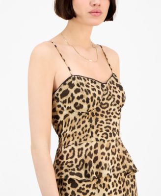 Juniors' Bustier Peplum Top & Skirt Set