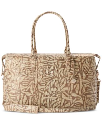 Кожаная очень большая дорожная сумка Brahmin Duxbury Weekender Melbourne из Мельбурнской кожи 