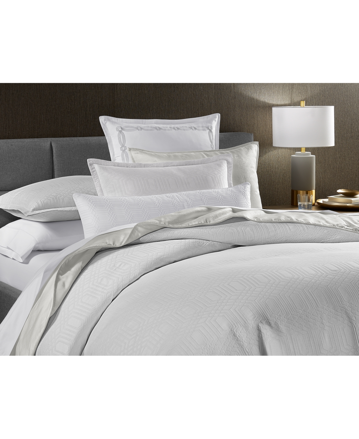 HOTEL COLLECTION CLOSEOUT! HOTEL COLLECTION POSITANO MATELASSE DECORATIVE PILLOW, 14" X 36", EXCLUSIVELY AT MACY'S 