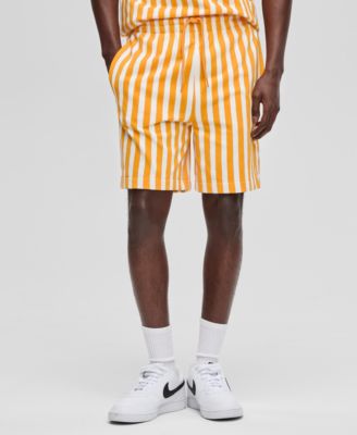 Mode of One Men's Vertical Stripe Terry Shorts, Exclusively at Macy's