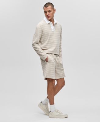 Mode of One Mens Horizontal-Stripe Terry Shorts Exclusively at Macys 6790₽