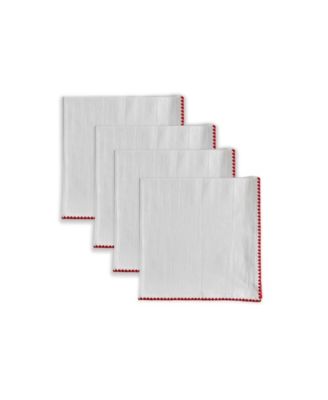 Embroidered Edge Napkins, Set of 4