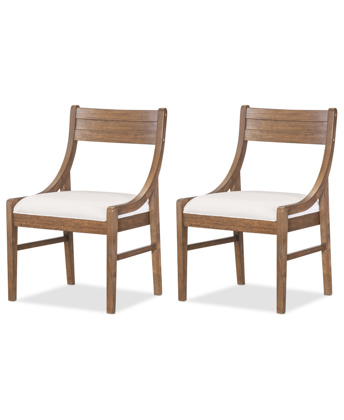 Macy's Greystone Ii 2-pc. Dining Chair Set In Brown