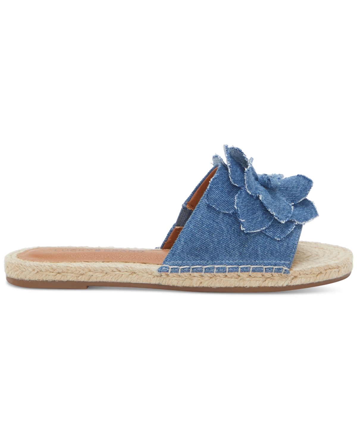 LUCKY BRAND WOMEN'S BIRICHA FLOWER FLAT SANDALS 