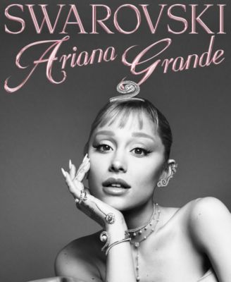 Ariana Grande x Swarovski&reg; Mixed Cuts Heart White Rhodium Plated Tennis Necklace