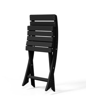 3-Piece Outdoor HDPE Folding Patio Bistro Table and Chairs