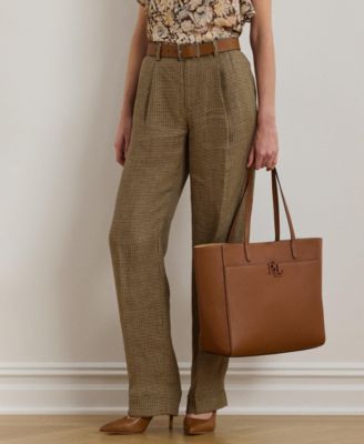 Очень большая сумка Cameryn из каменистой кожи Lauren Ralph Lauren