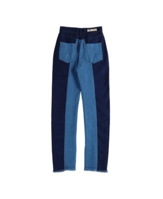 Канзасские двухцветные джинсовые брюки цвета индиго