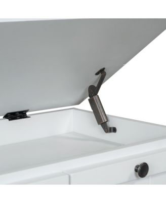 Classic Storage Bench with Cushioned Seat and Three Drawers for Entryway and Living Room