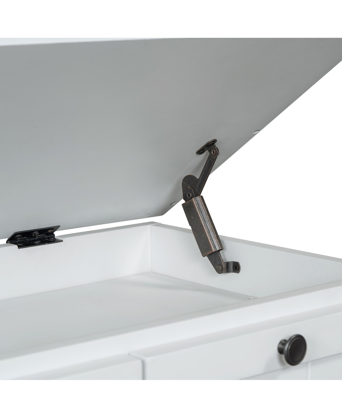 Streamdale Classic Storage Bench with Cushioned Seat and Three Drawers for Entryway and Living Room (Light Gray)