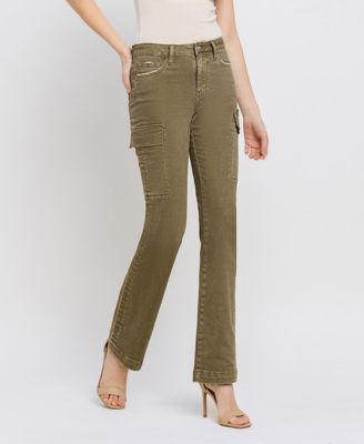 Женские джинсы-карго Vervet с высокой посадкой и укороченными ботинками