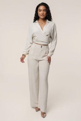 Women's Soho Front Tied Woven Top