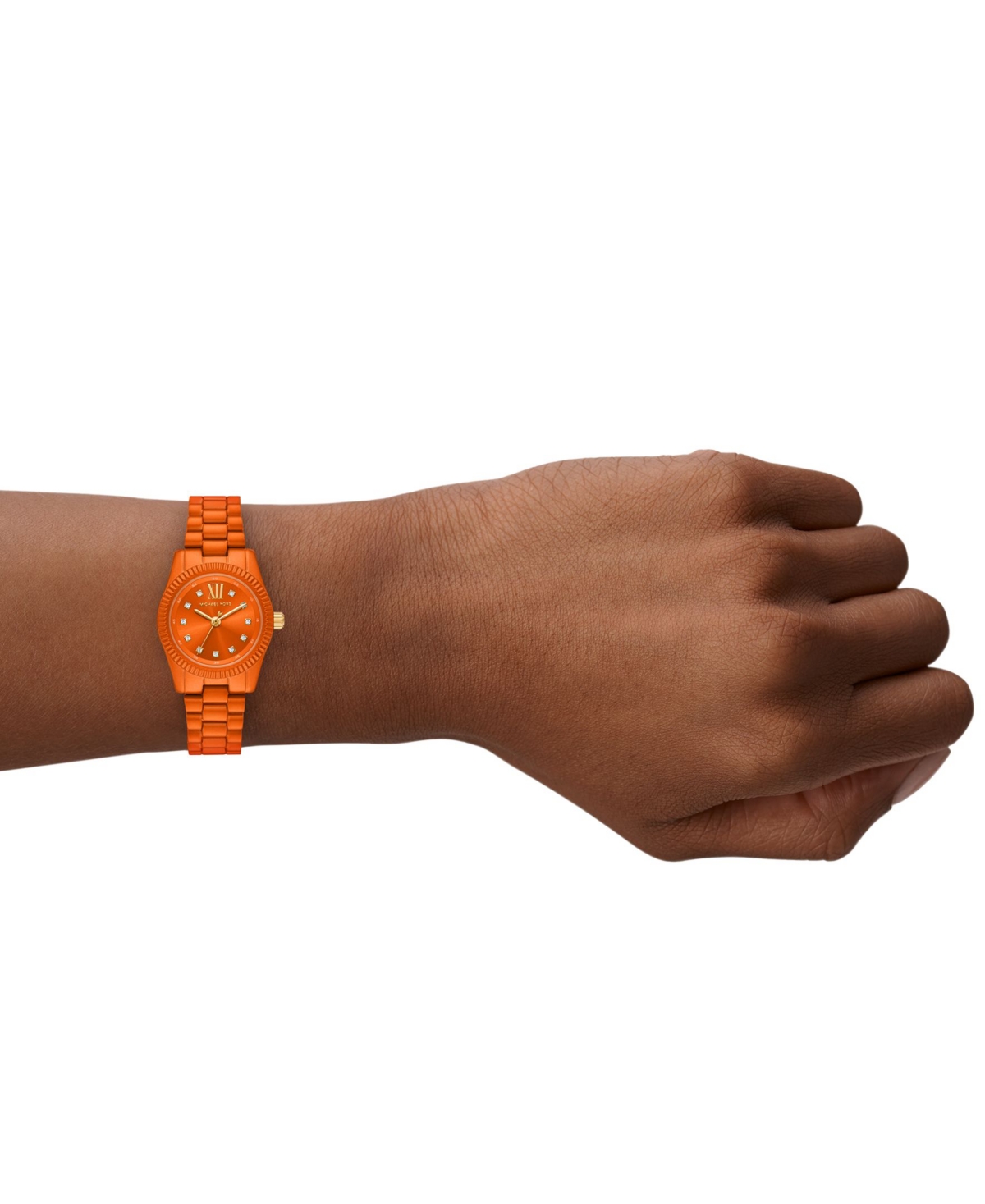 Michael Kors Limited-edition Petite Lexington Orange-tone Watch In Orange