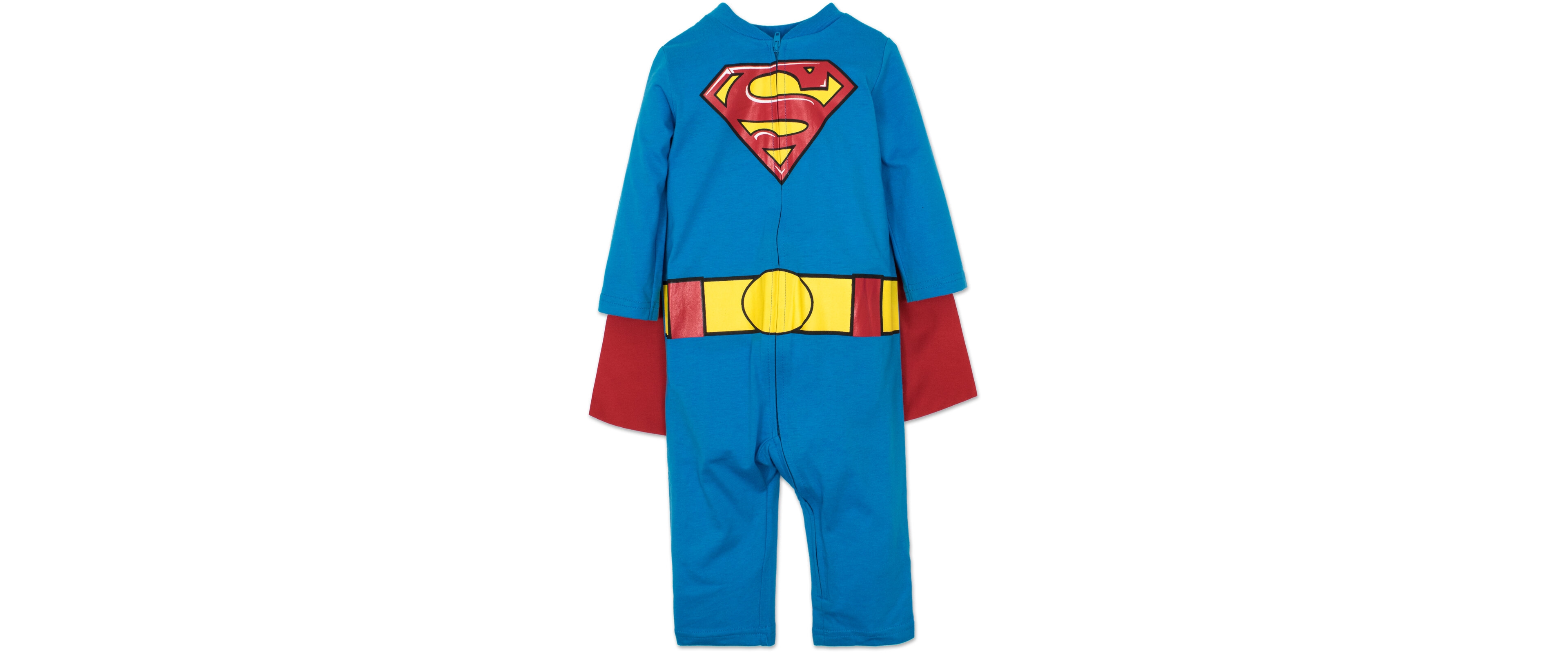 Dc Comics Justice League Zip Up Costume Coverall and Cape